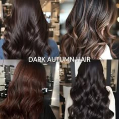 Dark Autumn Best Hair Color, Deep Autumn Black Hair, Dark Autumn Hair Color Palette, Dark Autumn Color Palette Hair, Dark Autumn Hair, Dark Autumn Hair Color Chart, Dark Autumn Brown, Dark Autumn Hair Color, Zendaya Dark Autumn