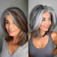 19 Stunning Platinum Blonde Balayage Hair Color Ideas Platinum Grey Hair Color, From Black To Platinum Hair, Platinum Blonde Vs Grey Hair, Blonde Gray Hair Color Ideas 2022, High Contrast Platinum Blonde, Grey Blending Highlights Blondes, Platinum To Balayage Before And After, Natural Dark Hair, Mama Hair