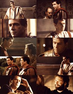 many different pictures of men in roman costumes
