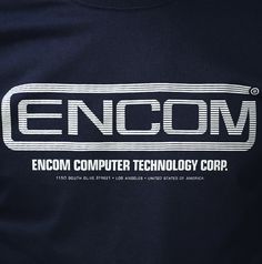 the endom computer technology corp t - shirt is shown in white and black letters