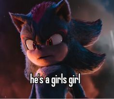 a cartoon cat with the caption he's a girl