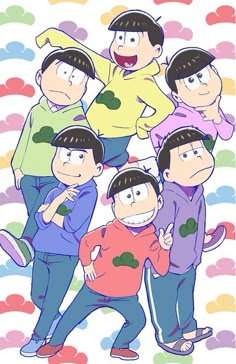 an image of some cartoon characters posing for a picture