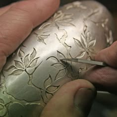 Engraving Ideas Metal, Engraving Metal Ideas, Engraving On Metal, Ornate Silver Carving Tools, Engraving Metal, Engraving Techniques, Filigree Metal Craftsmanship, Hand Metal Engraving, Intricate Metalwork Pendant