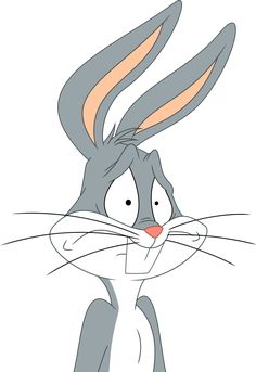 an image of a cartoon rabbit with big ears