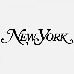 the word new york written in black ink