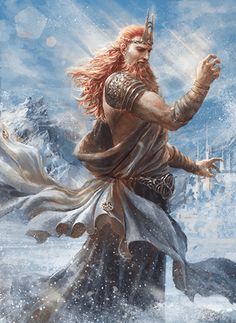 a painting of a man dressed in armor and holding his arms out to the side