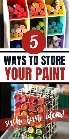 the top five ways to store your paint