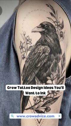 crow tattoo design