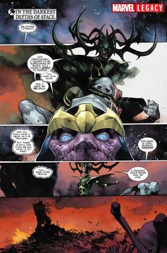 an image of the inside of a comic book page with text that reads,'in the darkest details of space '