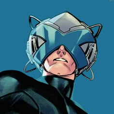 an image of a man in a cat suit with his head tilted to the side