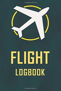 an airplane is flying in the sky with the words flight logbook written below it