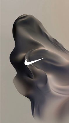 the nike logo is seen in this artistic photo