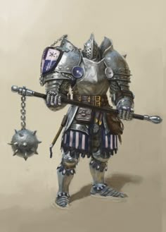 Jay's Legionnaire 2 Four Armed Knight, Knight Arms, Medieval Fantasy Power Armor, Mace Knight, Knight With Mace, Juggernaut Knight Armor, Hammer Knight Art, Medieval Knight With Mace, Bulky Knight Armor