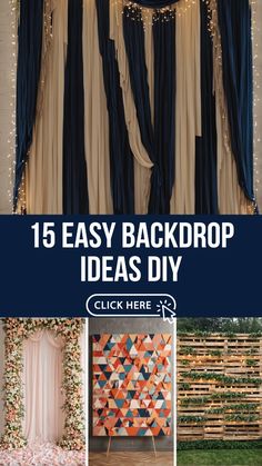the top ten easy and cheap diy backdrops for your wedding or special event