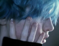 Dark Blue Hair Men Aesthetic, Jack Frost Blue Hair, Blue Hair Man Aesthetic, Blue Haired Guy Aesthetic, Guy With Blue Hair Aesthetic, Blue Hair Guy Aesthetic, Blue Hair Aesthetic Boy, Blue Hair Male Face Claim, Blue Hair Boy Aesthetic