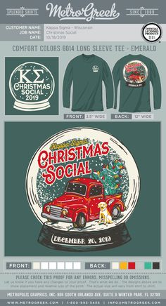 Kappa Sigma Shirt | Christmas T-shirt | Holiday Season Shirt | Metro Greek | Sorority Shirts | Fraternity Shirts | Greek Life |   #kappasigma #metrogreek #sororityshirts #fraternityshirts  #sorority #fraternity #christmas #holidays #greekshirts Christmas Sorority Shirts, Winter Sorority Shirts, Christmas Themed Sorority Shirts, Sorority Holiday Shirts, Fraternity Holiday Shirt, Chi Omega Holiday Party T-shirt, Holiday Sorority Shirt, Sigma Chi Holiday Shirt, Fraternity Christmas Shirts