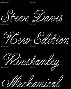 some type of font that is in different styles