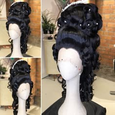 Carl Brown Hair on Instagram: “✨Marie-Antoinette and Rococo Wig Course - Fully online 4 week course starting Jan 2021! Learn amazing creative setting techniques, wig…” Rococo Era Hairstyles, Royal Wig, Rococo Hair Tutorial, Rococo Era Hair, Rocco Wig, Rococo Hair, Rococo Fashion Hair, Historical Rococo Hair, Rococo Hairstyles
