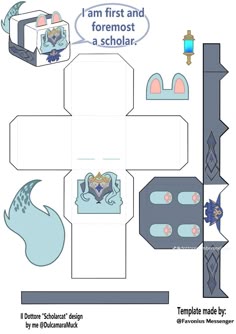 an origami box with the instructions to make it