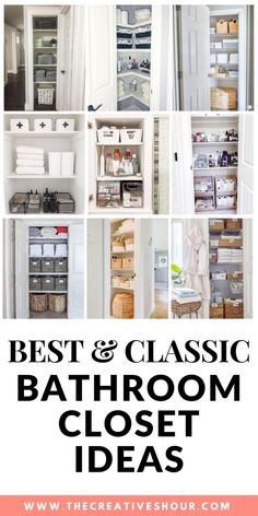 the best and classic bathroom closet ideas