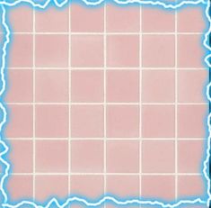 a pink tiled wall with white tiles on it