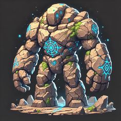 an image of a giant man made out of rocks