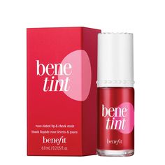 Benetint Cheek & Lip Stain | Benefit Cosmetics Benetint Lip Stain, Benetint Cheek, Benetint Cha Cha Tint, Benefit Playtint, Posie Tint Benefit, Benefit Blush Tint, Benefit Love Tint, Love Tint Benefit, Benefit Posie Tint