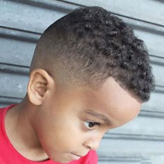 Mixed Fade, Blowout Taper Fade Kid, Taper Fade Curly Hair Toddler, Toddler Fade Curly Hair, Toddler Fade With Curls, Kids Blowout Taper, Haircuts For Toddler Boys With Curls, Kids Low Temp Fade, Baby Temp Fade