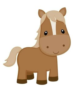 a brown and white horse standing on top of a white floor next to a wall