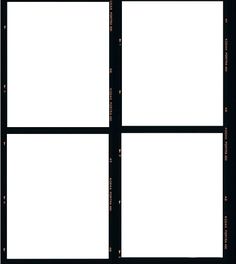 four square frames are shown in black and white