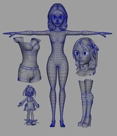 3d Body, Blender Retopo, Character Topology, Retopology Character, Body Topology For Animation, Topology Character, Character Topology For Animation, 3d Character Topology Reference, Full Body Topology
