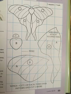 the paper is cut out and ready to be used for crafts, like this butterfly