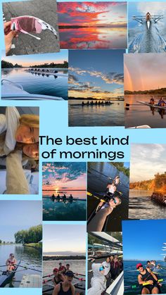 the best kind of mornings is taking pictures with their friends and family on boats in the water