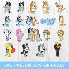 cartoon dog svg clipart bundle for commercial use