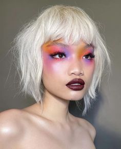Makeup Tutorials, Teknik Makeup, Pastel Eyeshadow, Drag Make-up, Neon Makeup, Funky Makeup, Cool Makeup Looks, Creative Makeup Looks, Colorful Eyeshadow
