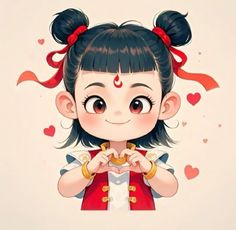 #nezha Nezha Smiling, Nezha Drawing, Nezha Artwork, Nezha 2 Art, Nezha Fandom, Nezha Kid, Little Asian Cartoon Character, Nezha X Aobing, Nezha Memes