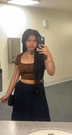 Spiritual Outfits Plus Size, Black Hippie Clothes, Black Hippy Outfits, Midsize Earthy Outfits, Earthy Boho Outfits Black Women Plus Size, Black Hippie Outfits, Chubby Earthy Outfits, Spiritual Skirt Outfits, Black Hippie Beach Top