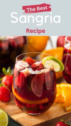 the best sangria recipe with fresh fruit in it