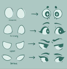 an image of eyes with different expressions