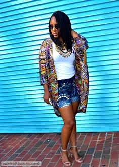 Diy Kimono, Bleach Dye, Bleached Denim, Fashion Sewing Pattern, You Rock, African Wear, African Dresses For Women, Kimonos, Unique Outfits