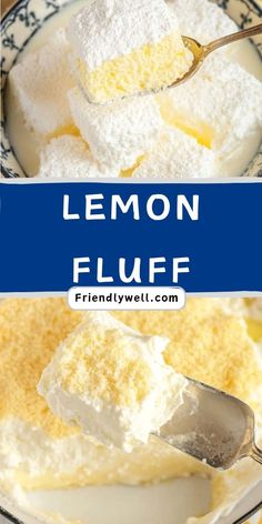 lemon fluff is an easy dessert that's ready in under 30 minutes to be eaten