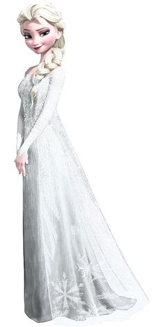an image of a frozen princess in white dress