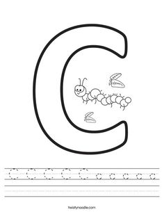 the letter c is for insects worksheet