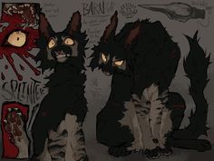 Cricketisdreaming Old oc rework Hissing Cats, Warrior Cat Oc Drawing, Wc Oc Ideas, Warriors Cat Oc, Creature Oc Art, Cat Patterns Fur, Scary Cat Pfp, Feline Oc, Warrior Cat Rp Ideas