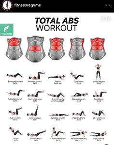 a poster showing how to do the abs workout