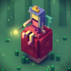 voxel character design for a game