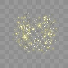 yellow and white firework on a gray background, with small sparkles in the middle