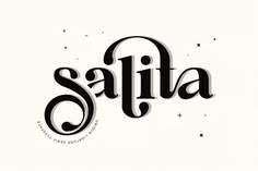 the word safia written in black ink on a white background