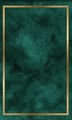 a green and gold background with a square frame in the middle on top of it
