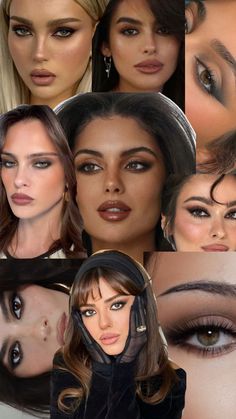 Mob Wife Makeup, Dark Hair Makeup, Mafia Wives, Dark Feminine Style, Make Up Inspiration, Wife Style, Formal Makeup, Mob Wives, Makeup Clothes